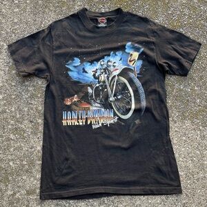 Vintage Harley Davidson Biker T Shirt Black M 1998